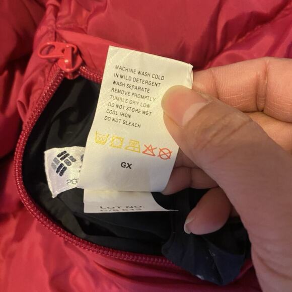 Vtg 90's Y2K Columbia Nylon Jacket Women L Down Fill Duvet Puffer Coat 2 Layers - Picture 4 of 11